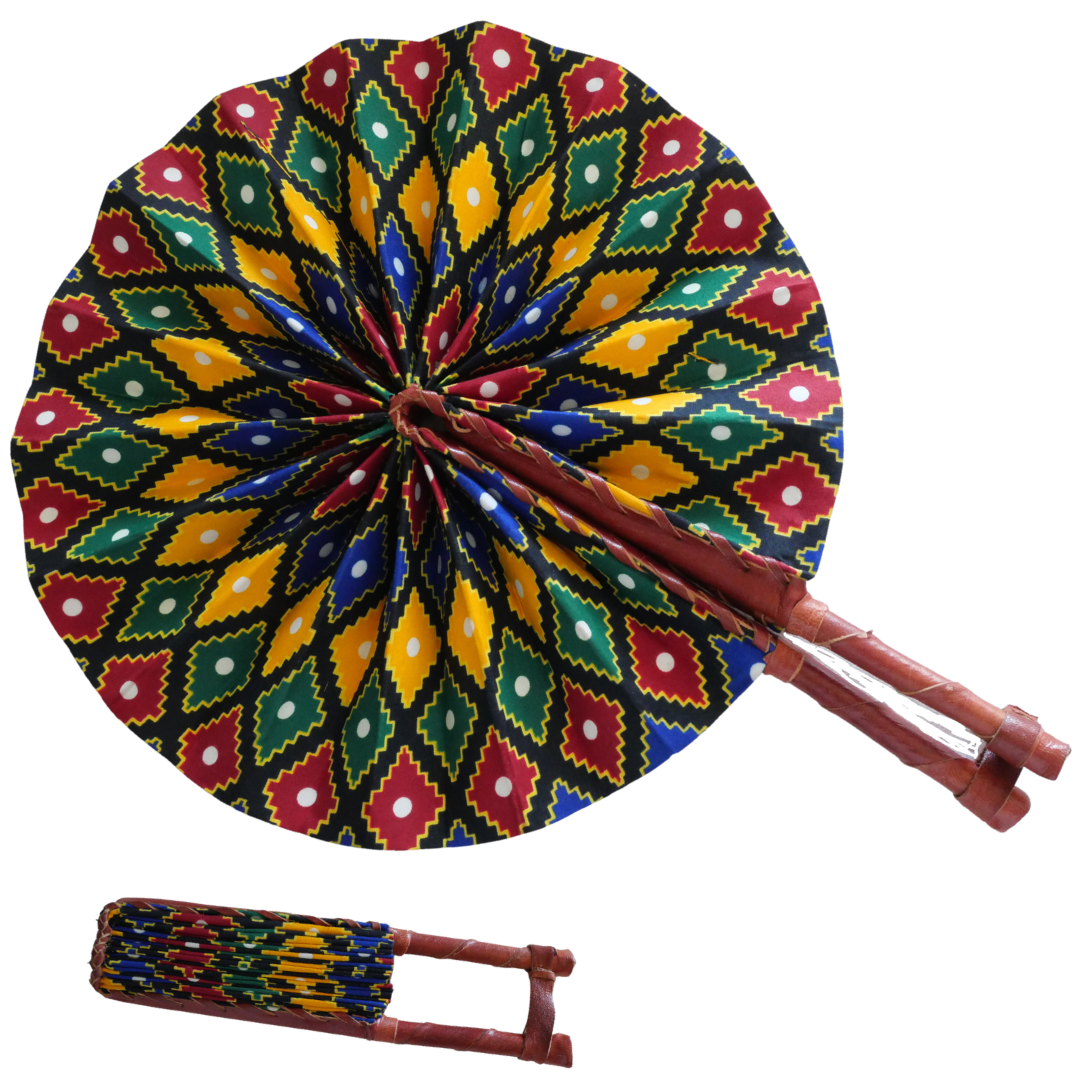 Leather Handle Fans