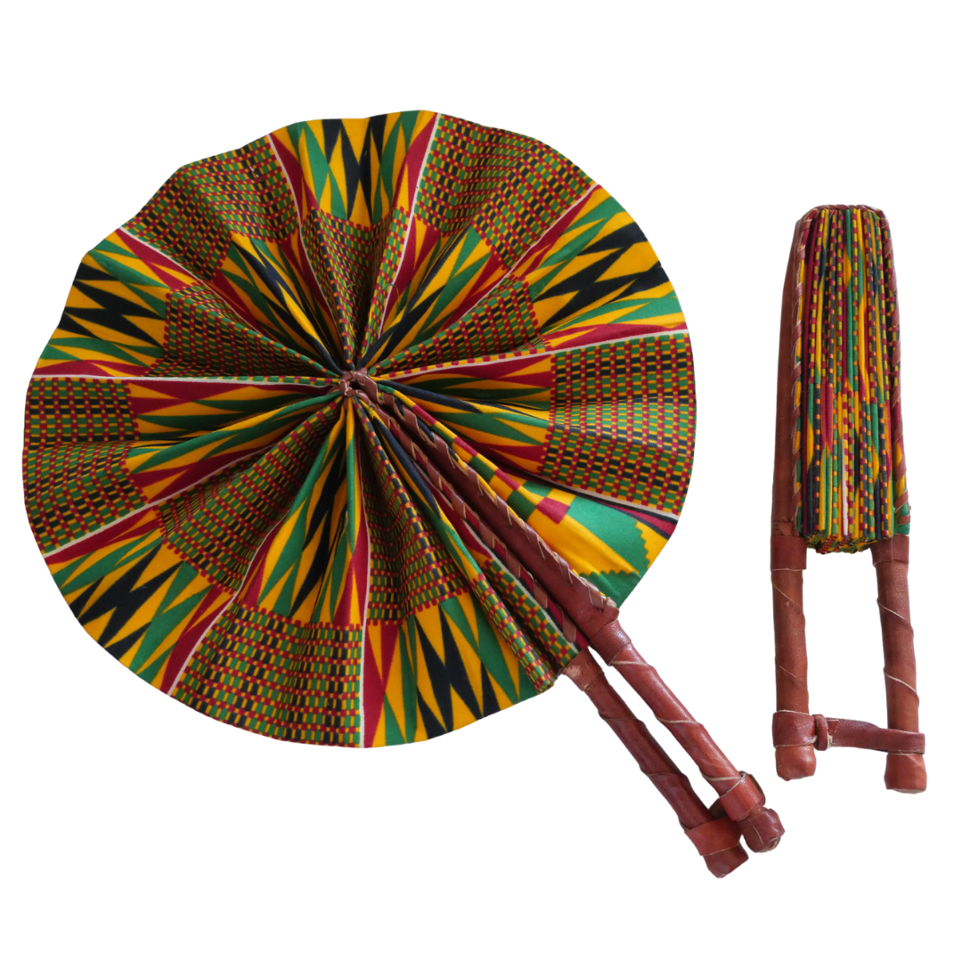 Leather Handle Fans