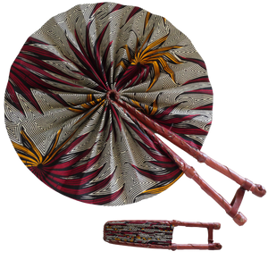 Leather Handle Fan