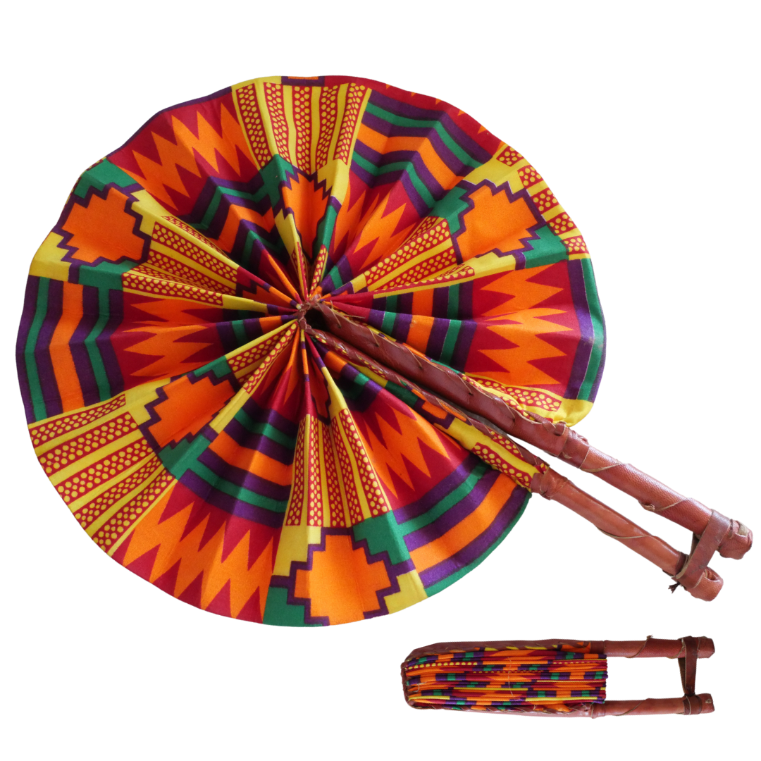 Leather Handle Fans