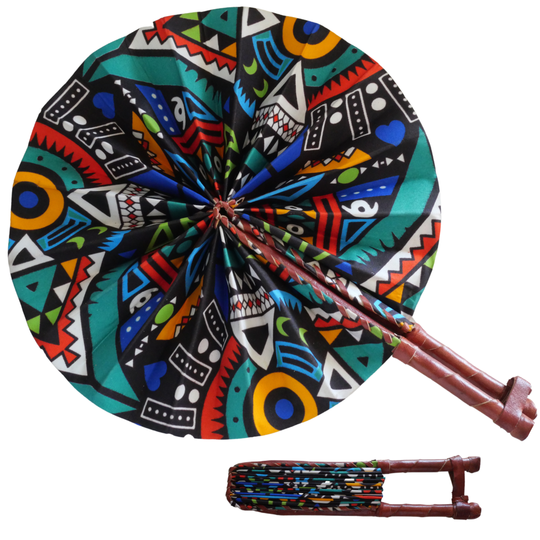 Leather Handle Fan