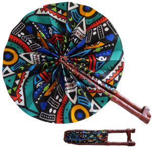 Leather Handle Fan