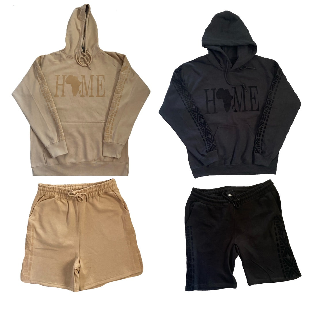 Black Unisex Home Set