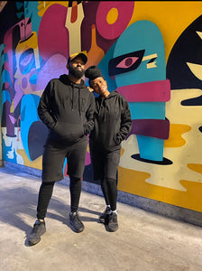 Black Unisex Home Set