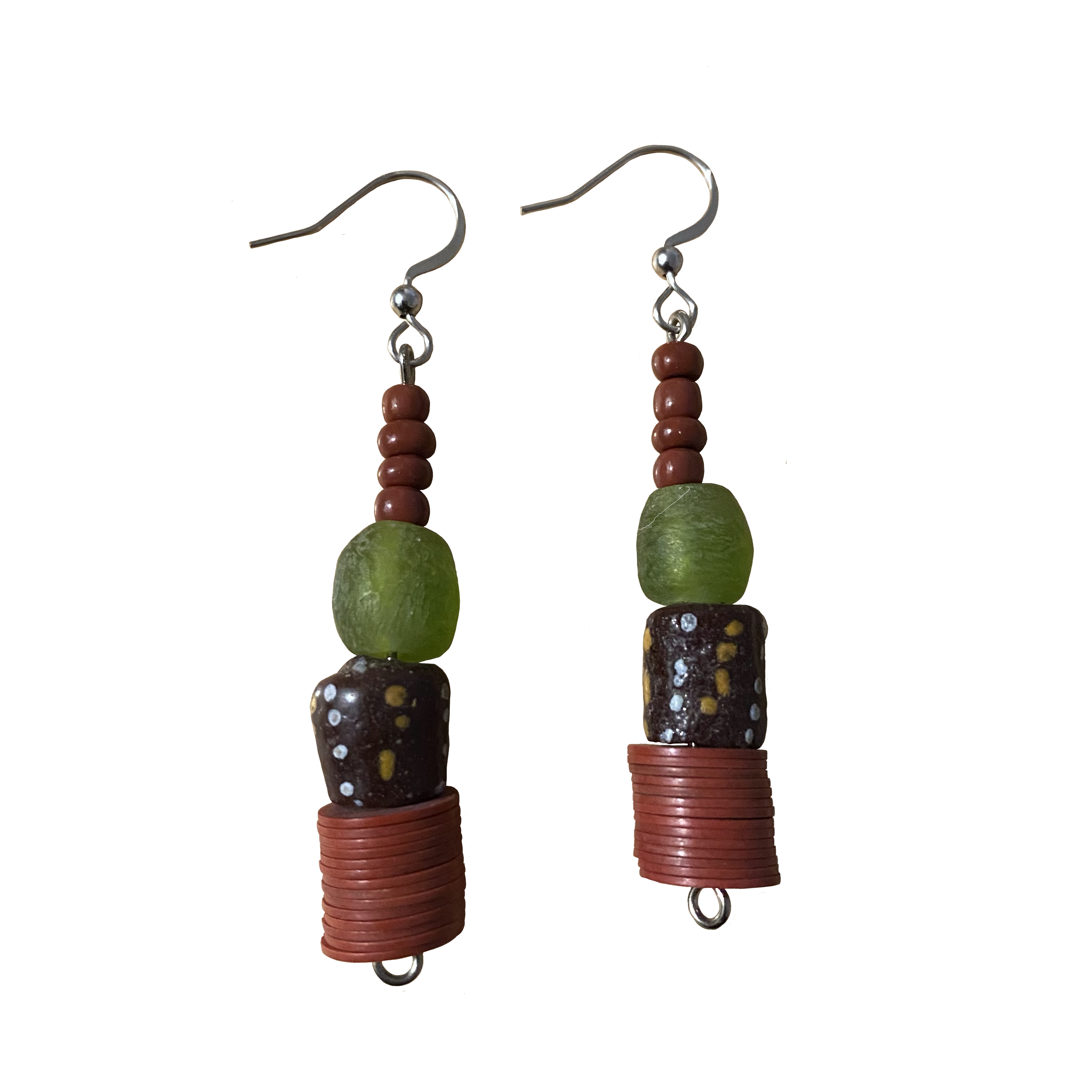 Clay Beaded Earrings