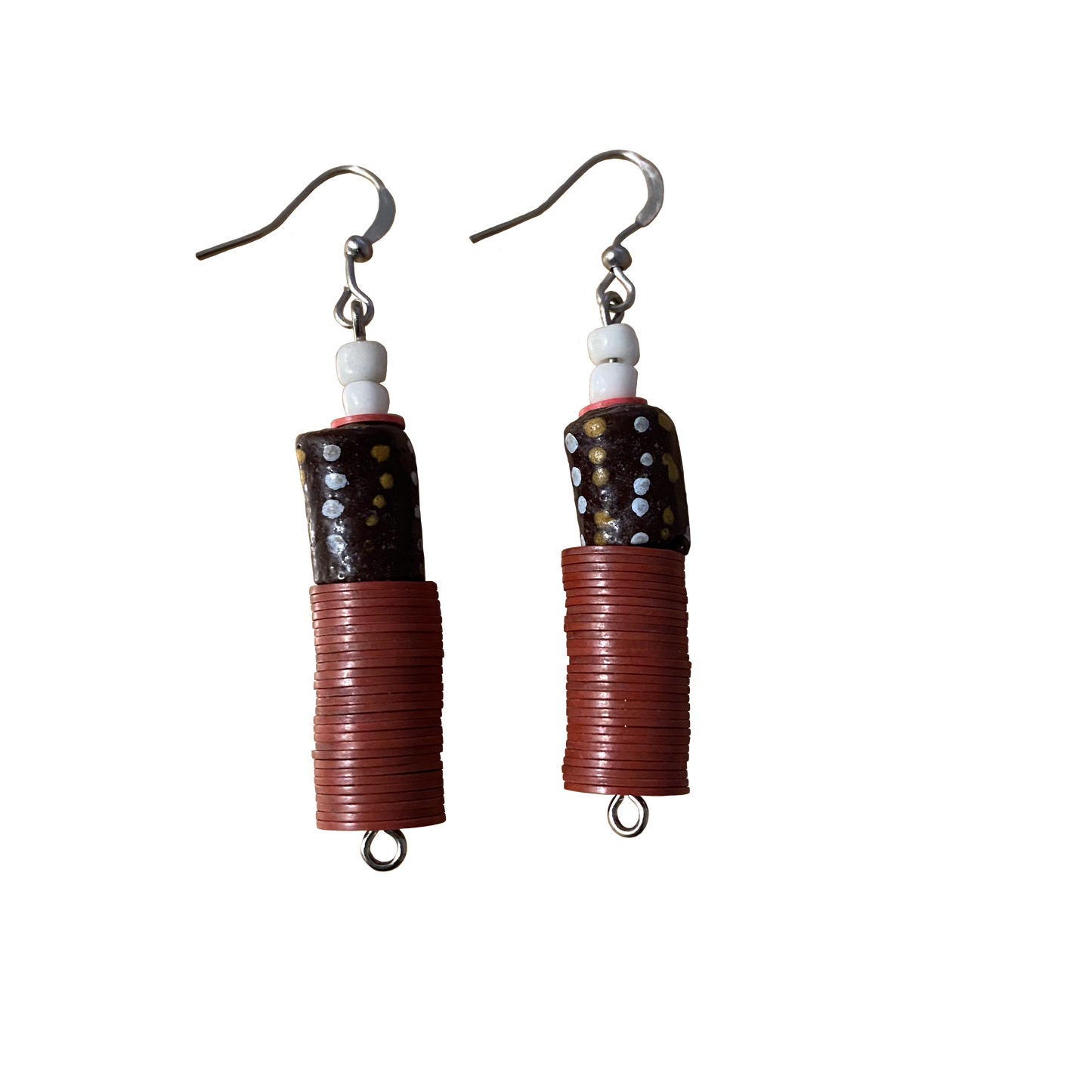 Clay Beaded Earrings